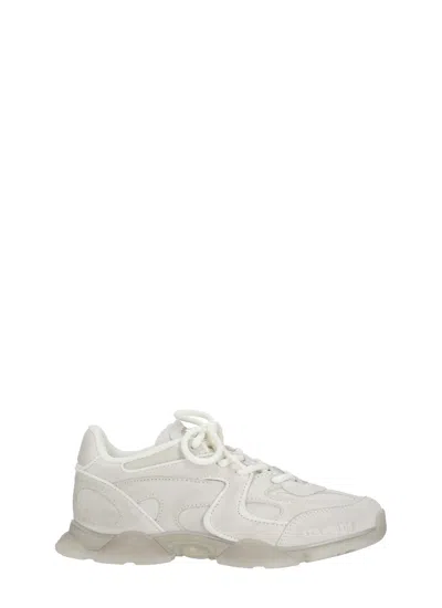 Axel Arigato Ivory Eris Suede-blend Sneakers In White