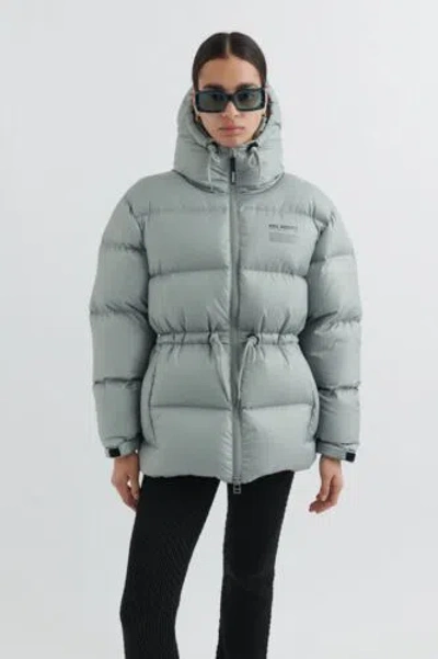 Pre-owned Axel Arigato Jacket Puffa Rhode Down Belgian Rock Grey Large
