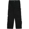 Axel Arigato Straight Fit Cargo Jeans With Utility Pockets In Black