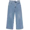 Axel Arigato Denim Wide-leg Jeans In Blue