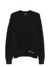 Axel Arigato Textured Knit Crew-neck Sweater In Black