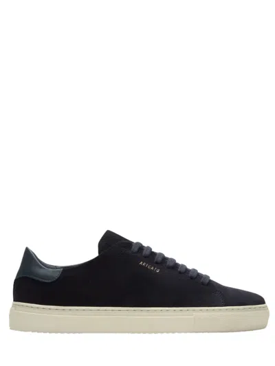 Axel Arigato Lace-up Fastening Flat Sole Round Toe Sneakers For Men In Black