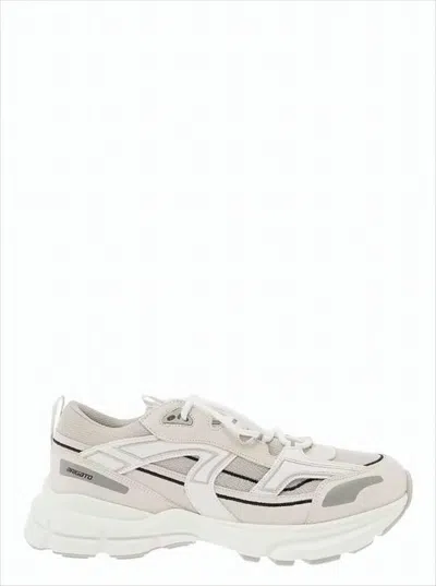 Axel Arigato Layered White Marathon R-trail Sneakers With Sculpted Sole In Multi