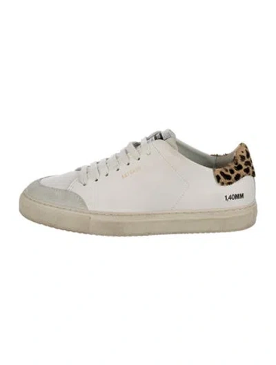 Pre-owned Axel Arigato Leather Animal Print Sneakers In Neutrals