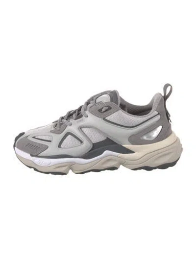 Pre-owned Axel Arigato Leather Athletic Sneakers In Silver