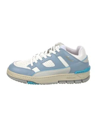 Pre-owned Axel Arigato Leather Colorblock Pattern Sneakers In Blue