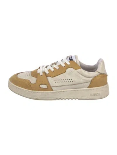 Pre-owned Axel Arigato Leather Colorblock Pattern Sneakers In Neutral