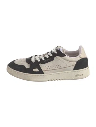 Pre-owned Axel Arigato Leather Colorblock Pattern Sneakers In Neutral