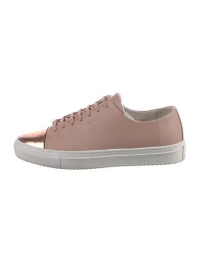 Pre-owned Axel Arigato Leather Colorblock Pattern Sneakers In Pink