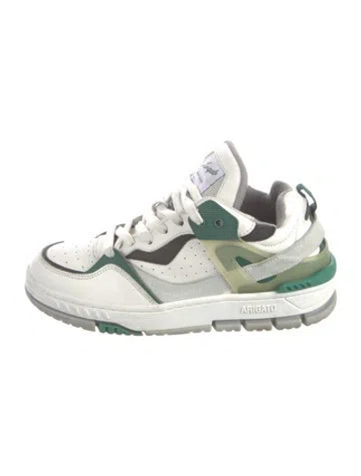 Pre-owned Axel Arigato Leather Colorblock Pattern Sneakers In White