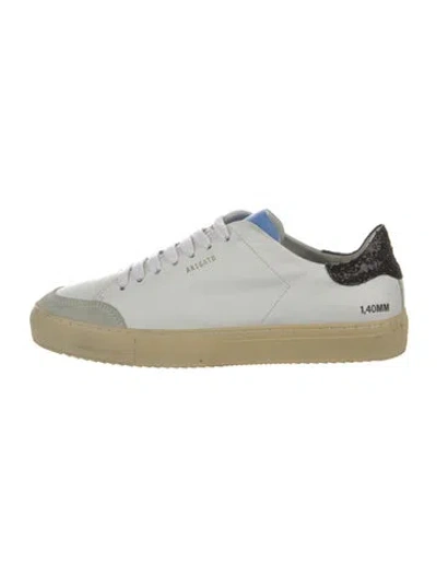Pre-owned Axel Arigato Leather Colorblock Pattern Sneakers In White
