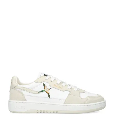 Axel Arigato Dice Lo Embroidered Leather Sneakers In White