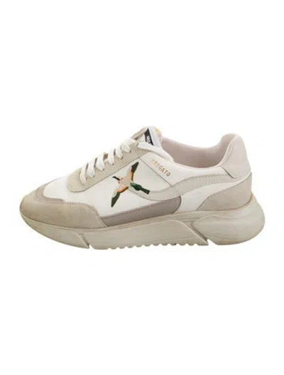 Pre-owned Axel Arigato Leather Graphic Print Sneakers In Neutrals