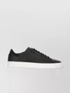 Axel Arigato 90 Clean Black Low Top Sneakers With Logo Lettering On The Side In Leather Man In Black