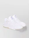 Axel Arigato Leather Low Top Sneakers With Perforated Round Toe