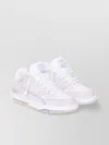 Axel Arigato Leather Low Top Sneakers With Perforated Upper In White