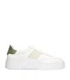 Axel Arigato Womens Vintage Orbit Leather Low-top Trainers Pale G In Green