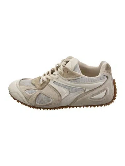 Pre-owned Axel Arigato Leather Printed Athletic Sneakers In Neutral