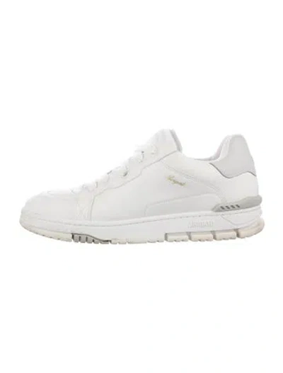 Pre-owned Axel Arigato Leather Printed Sneakers In White