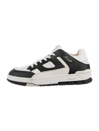 Pre-owned Axel Arigato Leather Printed Sneakers In White