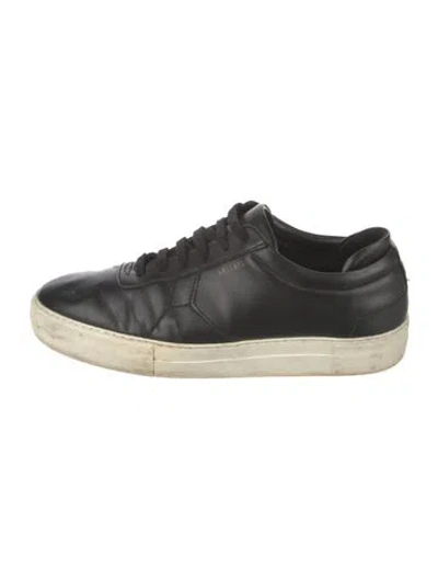 Pre-owned Axel Arigato Leather Sneakers In Black
