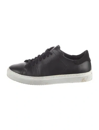 Pre-owned Axel Arigato Leather Sneakers In Black