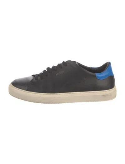 Pre-owned Axel Arigato Leather Sneakers In Black/blue