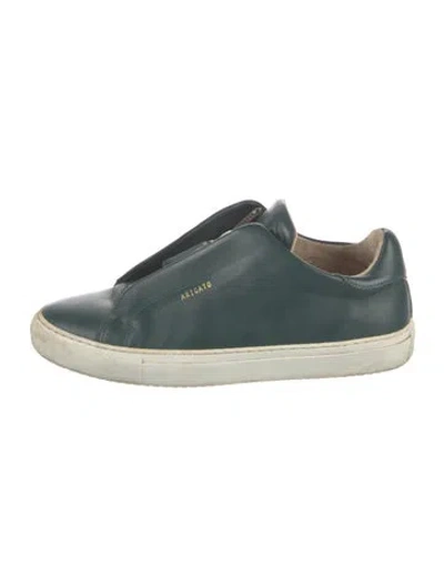 Pre-owned Axel Arigato Leather Sneakers In Green