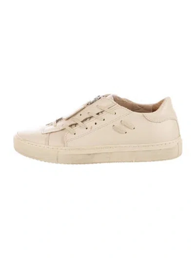 Pre-owned Axel Arigato Leather Sneakers In Neutral