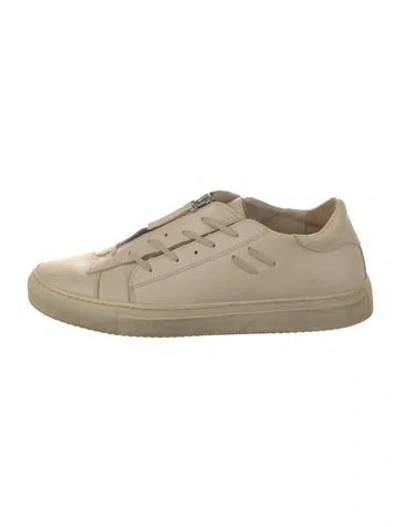 Pre-owned Axel Arigato Leather Sneakers In Neutral