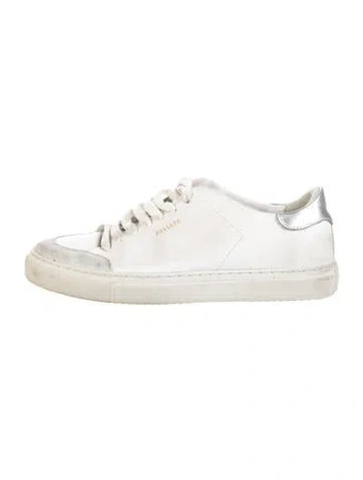 Pre-owned Axel Arigato Leather Sneakers In Neutrals/white