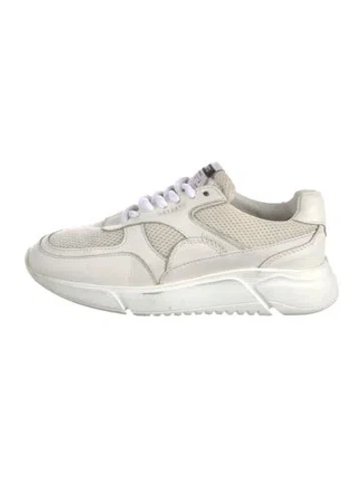 Pre-owned Axel Arigato Leather Sneakers In White