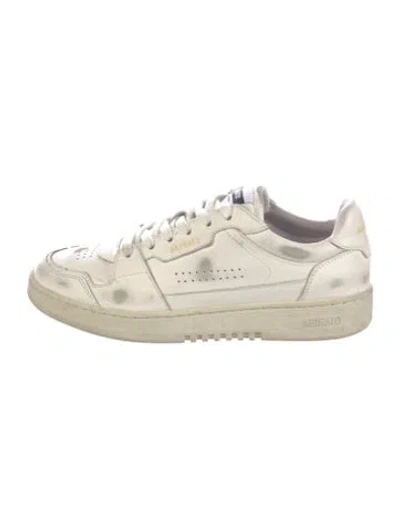 Pre-owned Axel Arigato Leather Sneakers In White