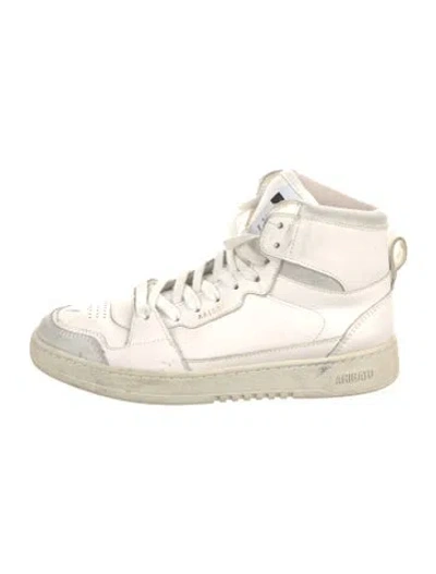 Pre-owned Axel Arigato Leather Sneakers In White