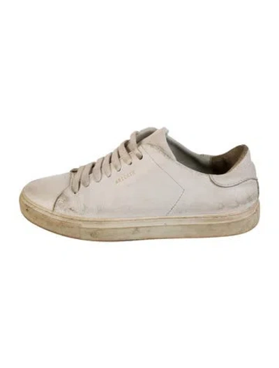Pre-owned Axel Arigato Leather Sneakers In White