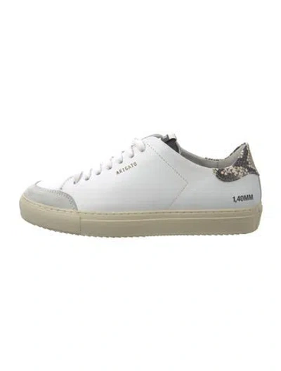 Pre-owned Axel Arigato Leather Sneakers In White
