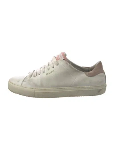 Pre-owned Axel Arigato Leather Sneakers In White