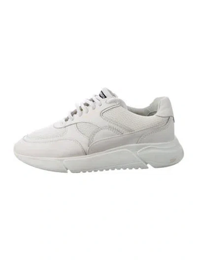 Pre-owned Axel Arigato Leather Sneakers In White
