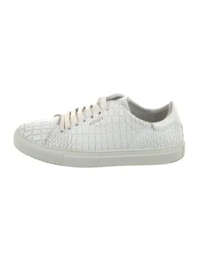 Pre-owned Axel Arigato Leather Sneakers In White