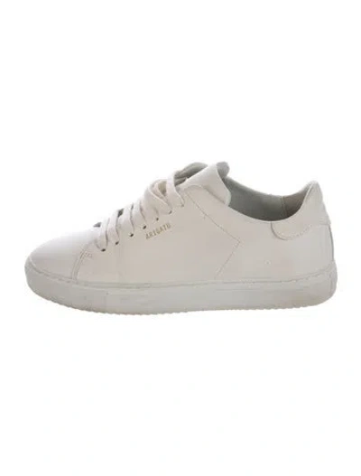 Pre-owned Axel Arigato Leather Sneakers In White
