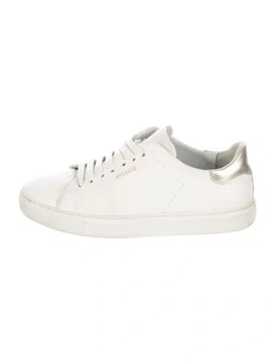 Pre-owned Axel Arigato Leather Sneakers In White