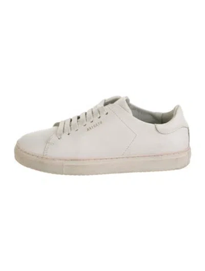 Pre-owned Axel Arigato Leather Sneakers In White