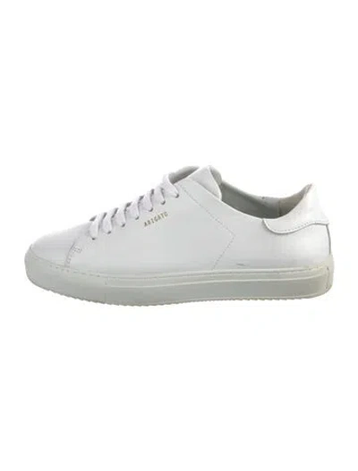 Pre-owned Axel Arigato Leather Sneakers In White