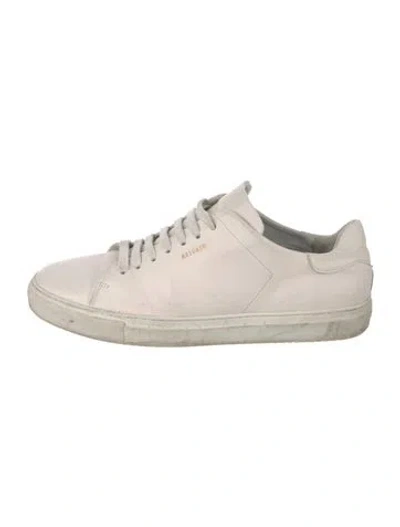Pre-owned Axel Arigato Leather Sneakers In White