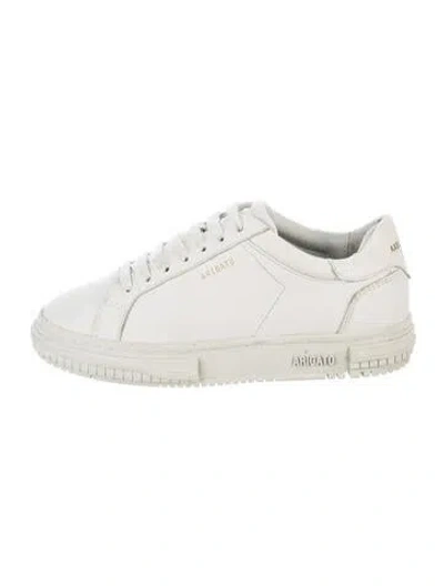 Pre-owned Axel Arigato Leather Sneakers In White