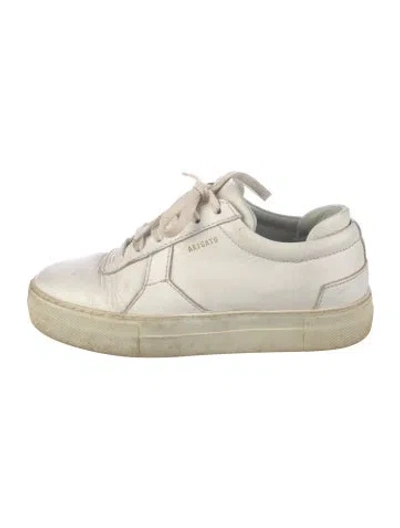 Pre-owned Axel Arigato Leather Sneakers In White