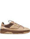 Axel Arigato Leather Suede Panel Sneakers In Gold