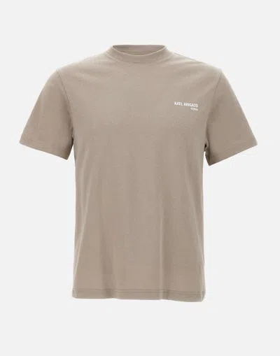 Axel Arigato Legacy Dove Grey Cotton T Shirt In Beige