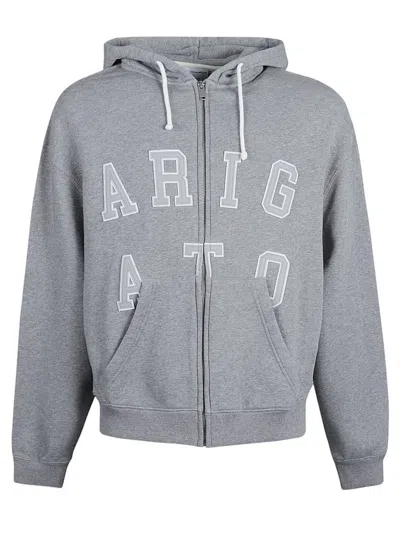 Axel Arigato Legend Drawstring Hoodie In Grey