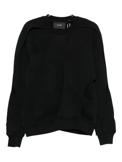 Axel Arigato Linear Cut-out Sweatshirt In Black